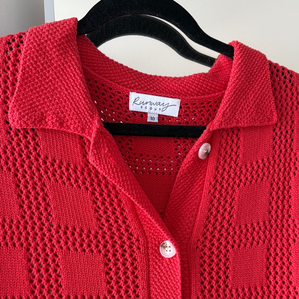 Runaway Scout Red Knit Dress - Picture 4 of 5